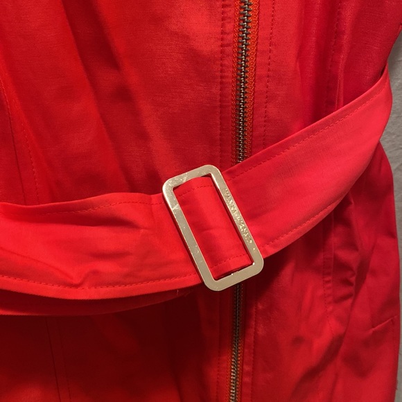 NWOT - Ivanka Trump - Orange Trench Coat - Size Large - Picture 4 of 6